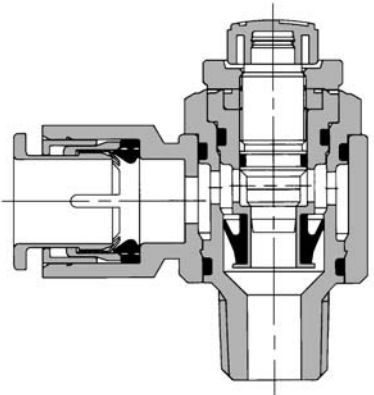 SMC AS單向節流閥結構原理圖-進氣節流型